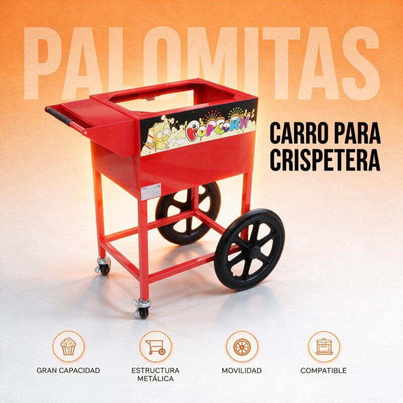 Carro para crispetera VBG801 Joserrago SYB-VC300 lámina pintada