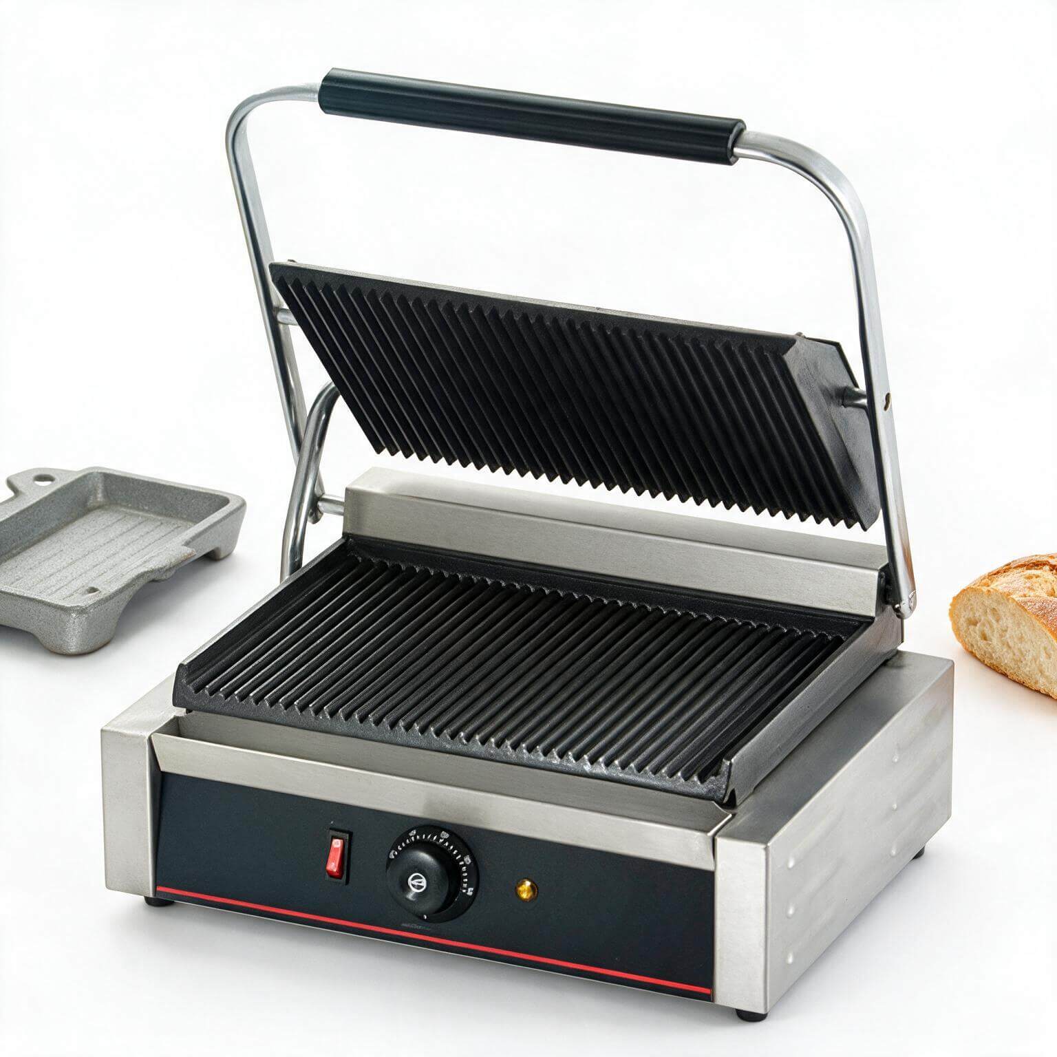 Sanduchera sencilla estriada Joserrago M-EDG14 1.700 W hierro fundido - Imagen 2