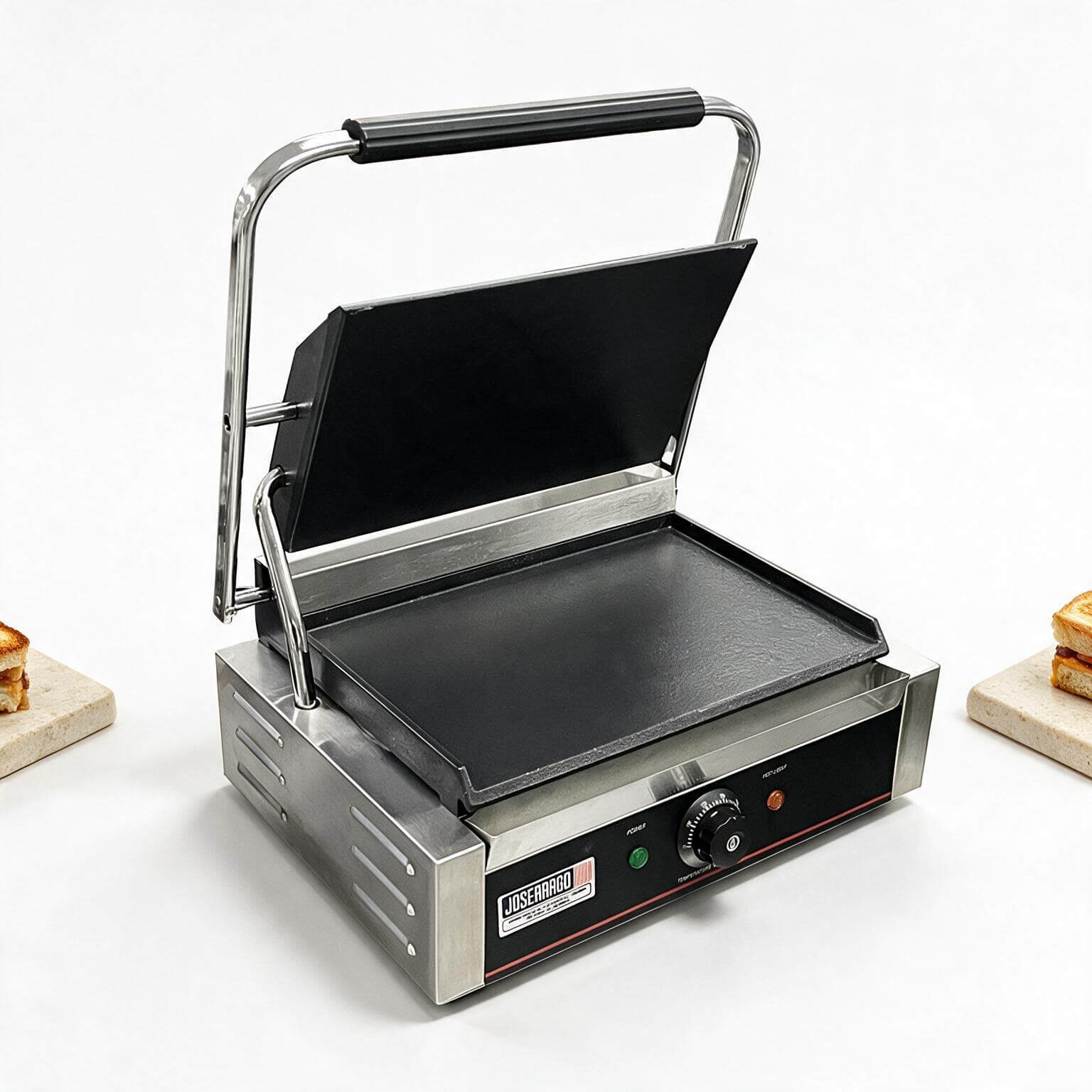 Sanduchera sencilla lisa Joserrago M-EDG14-A 1.700 W hierro fundido - Imagen 8