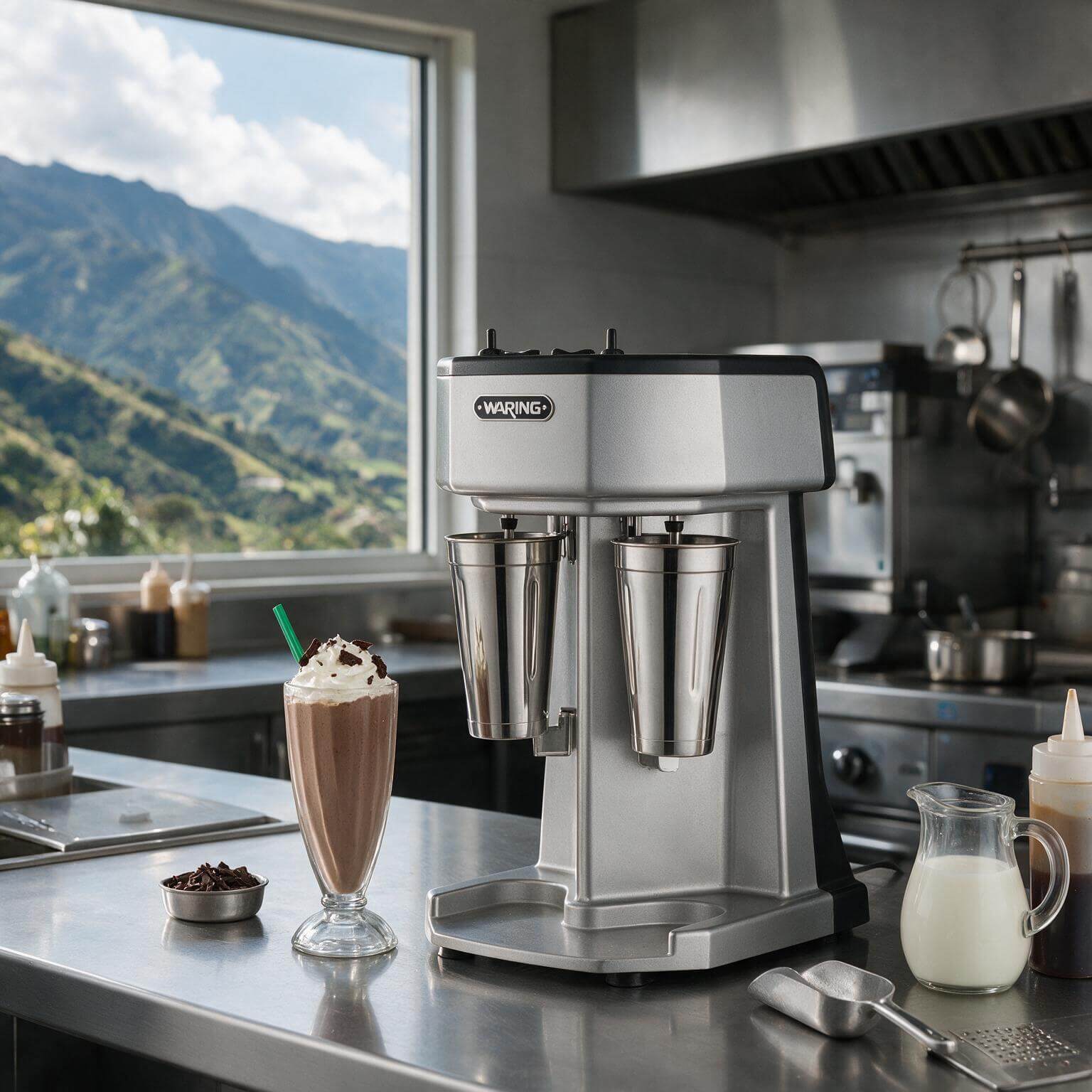 Malteadora doble Waring WDM240X 2 motores y 3 velocidades acero inox - Imagen 7