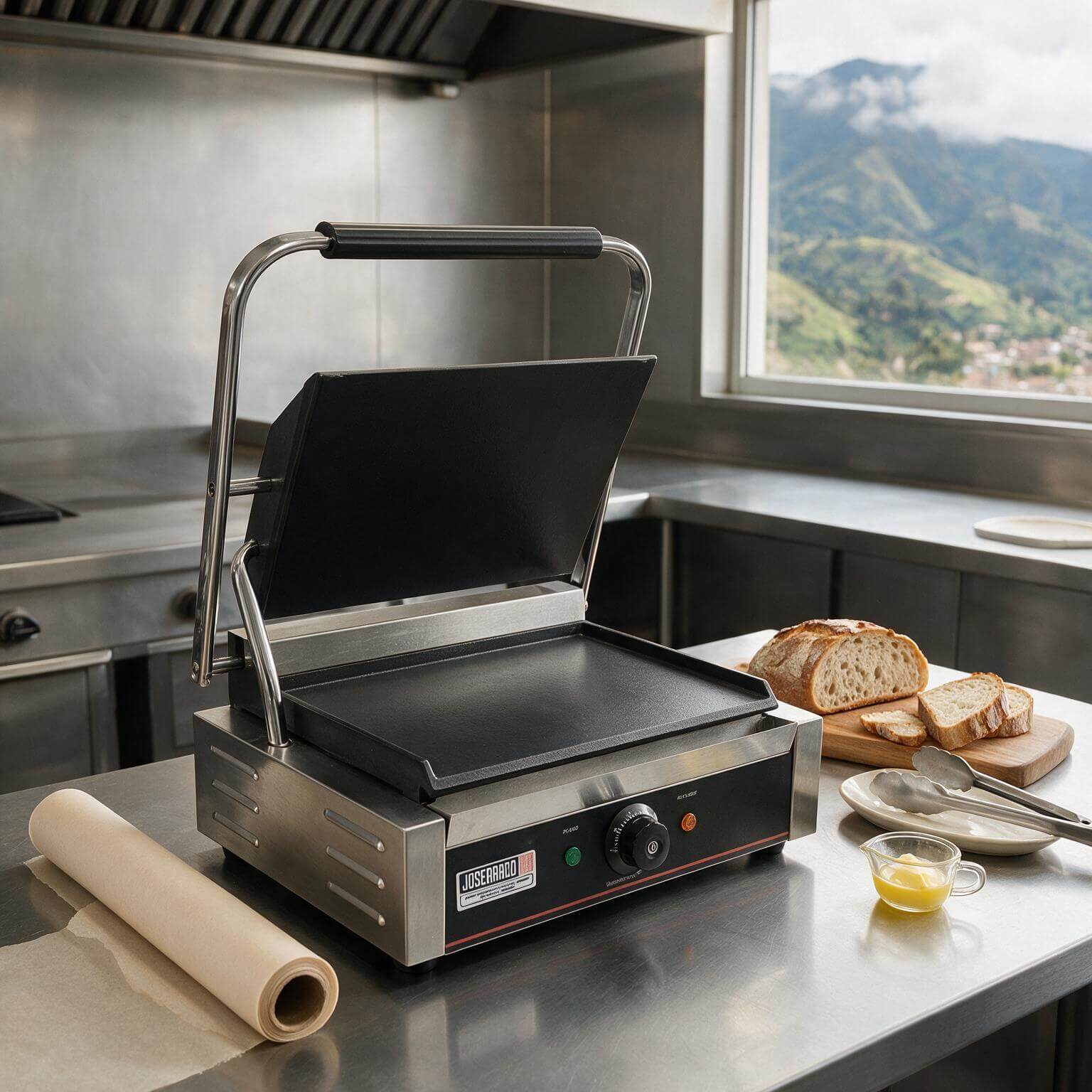 Sanduchera sencilla lisa Joserrago M-EDG14-A 1.700 W hierro fundido - Imagen 2