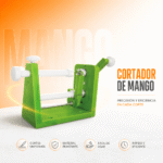 Cortador de mango M-7702 Joserrago verde con manivela y ejes blancos, cortes uniformes y material resistente