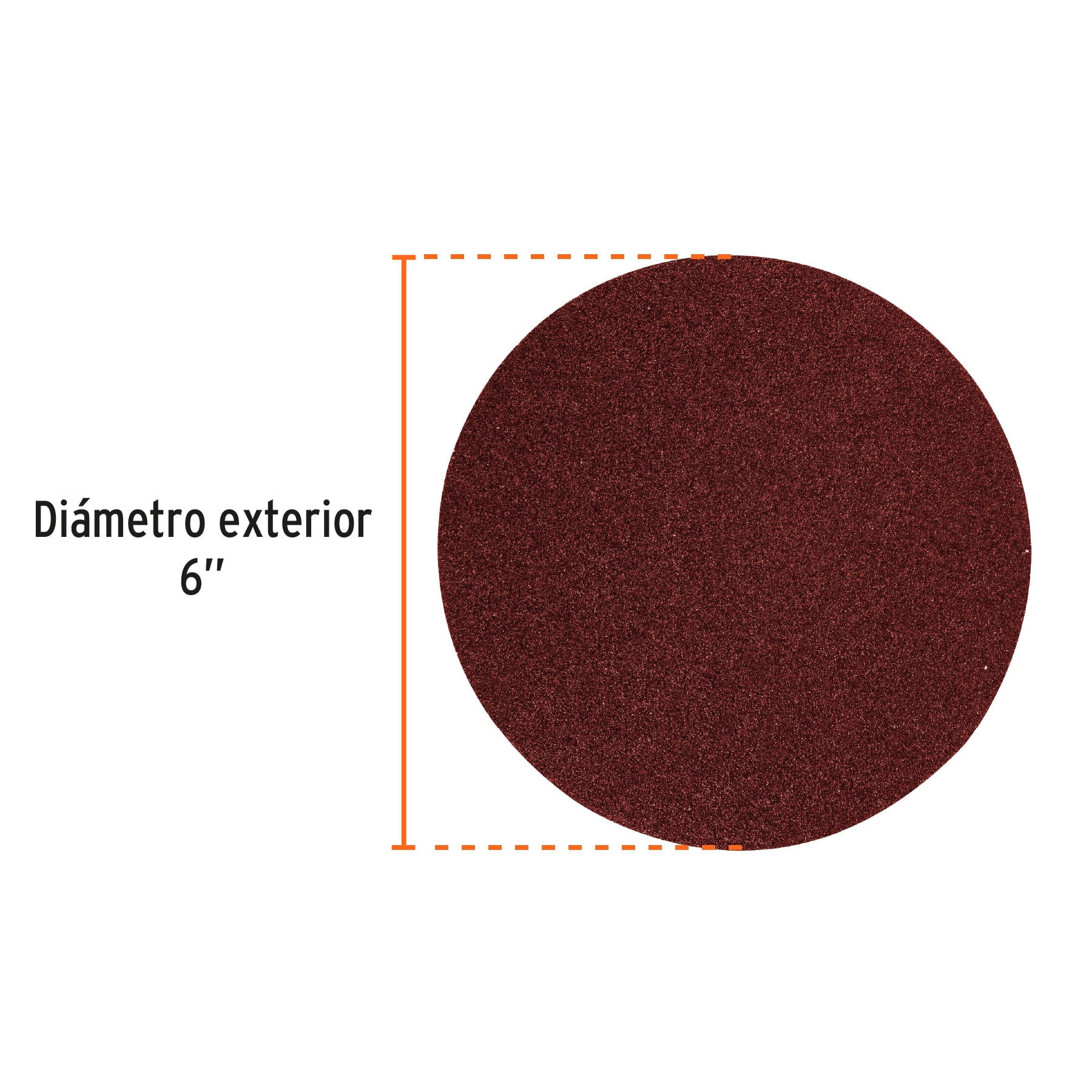 Truper D80-PUL-4X6, Discos de lija de 6", grano 80 - Imagen 3
