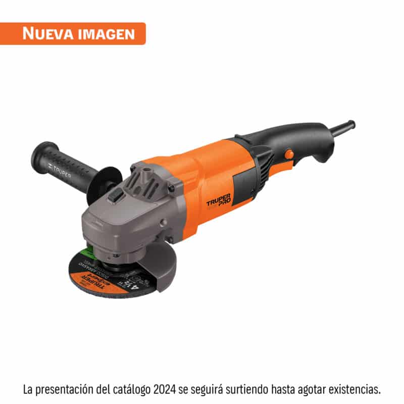 Truper ESMA-4-1/2A10, Esmeriladora angular 4-1/2" 1300 W profesional