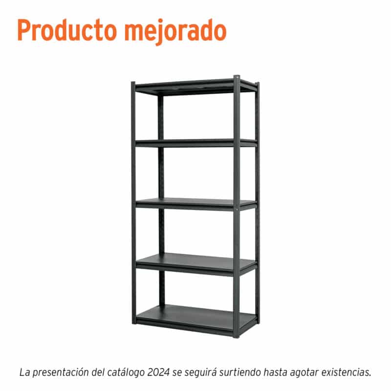 Truper Estante metálico 5 repisas Capacidad 80 Kg 180x45x85