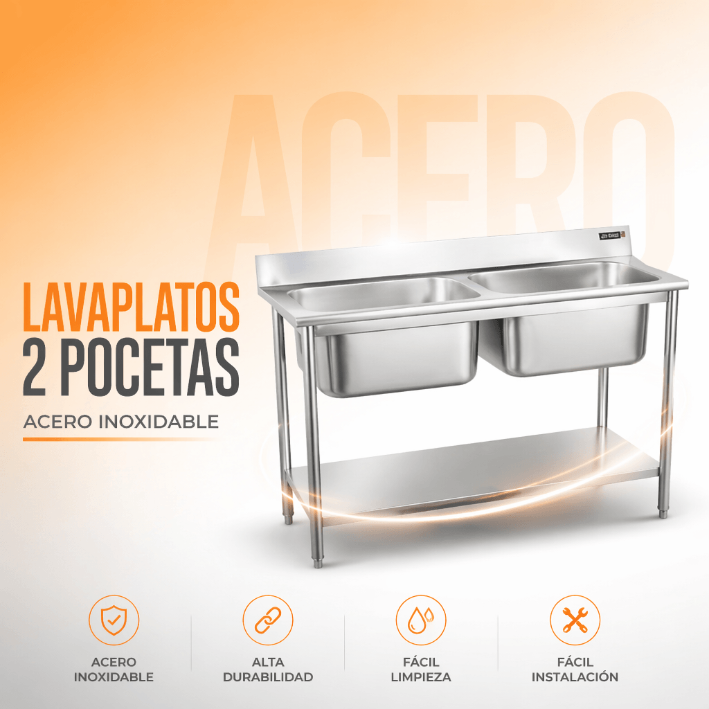 Lavaplatos 2 pocetas M-706