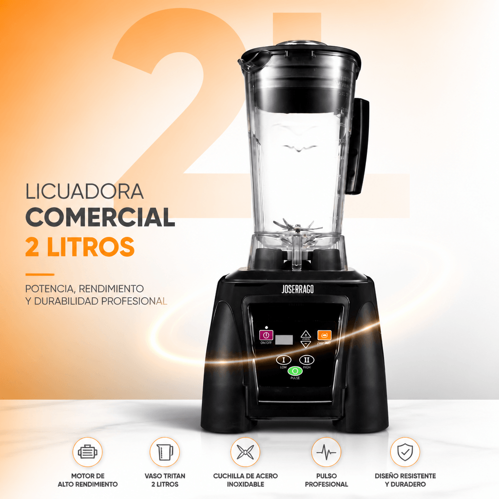 Licuadora comercial 2 L Joserrago M-CB020 con temporizador digital