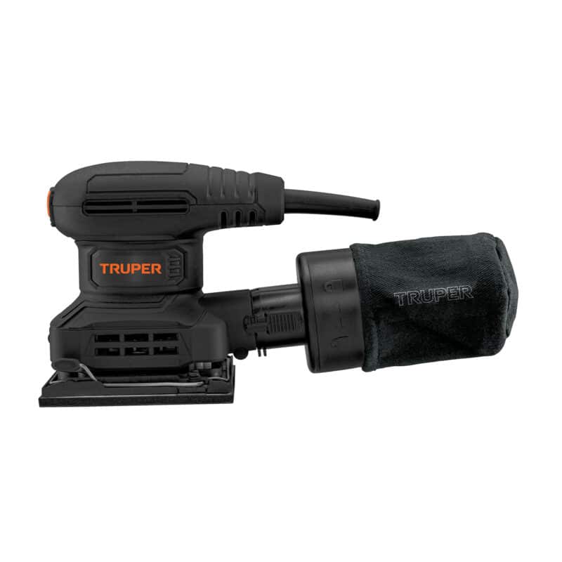 Truper LIOR-1/4N2, Lijadora orbital 1/4 hoja 300 W, diseño compacto, grip antiderrapante