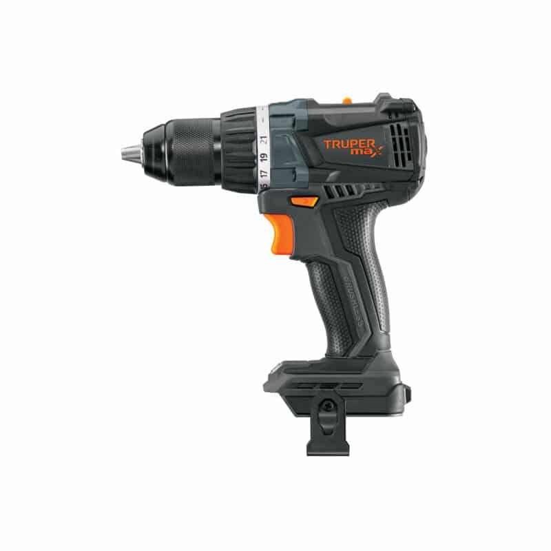 Truper Max MAX-20TS, Taladro inalámbrico 1/2", motor libre de carbones (brushless), sin accesorios