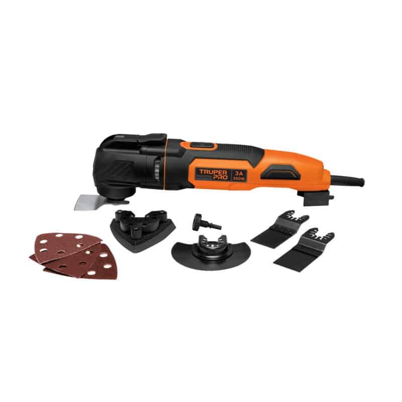 Truper MULH-35A, Multi herramienta profesional 350 W con 10 accesorios