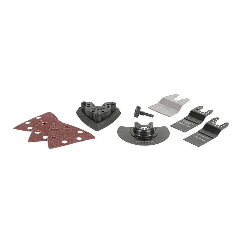 Truper MULH-KIT-8, Kit con 8 accesorios para multiherramienta modelo Truper MULH-35A
