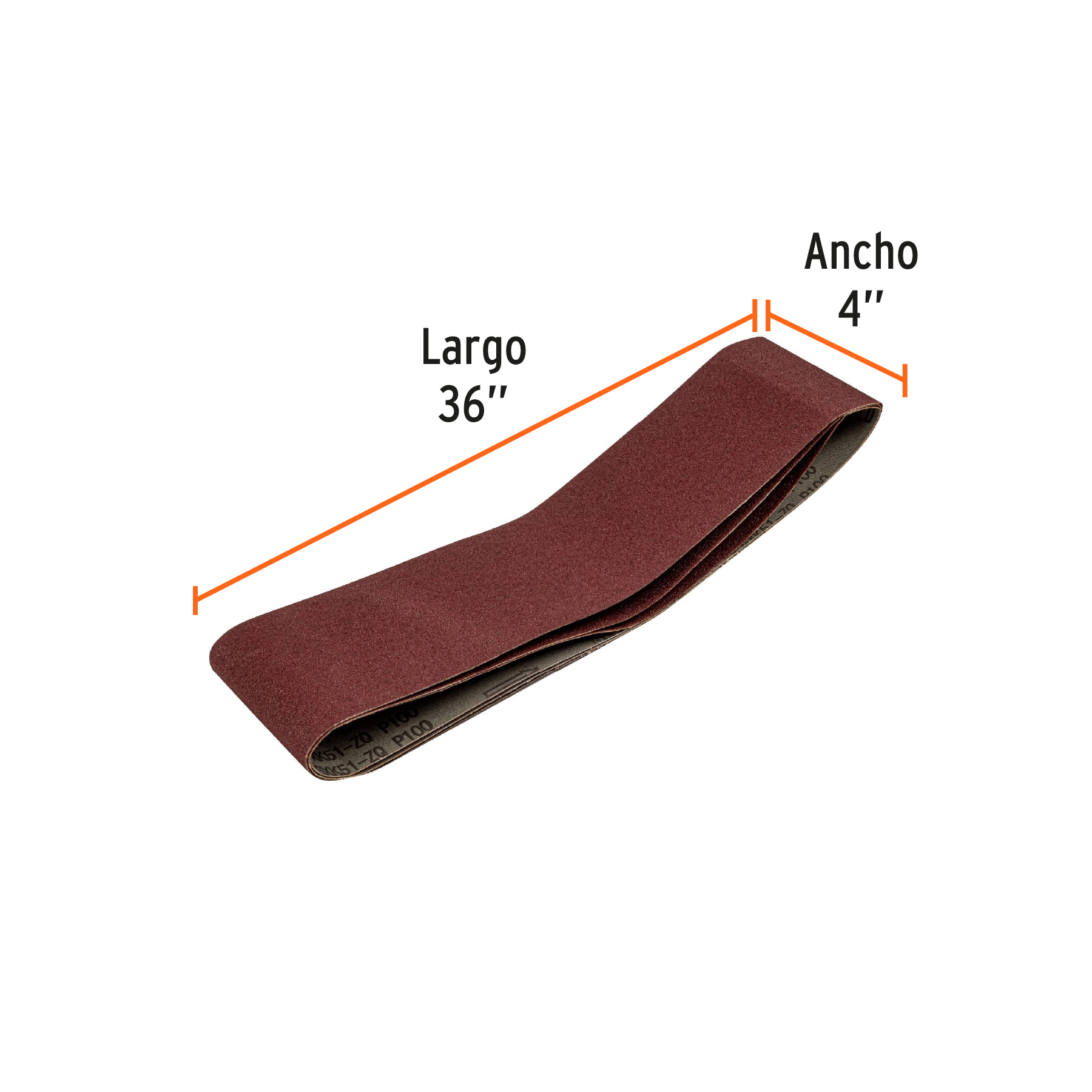 Truper R45-PUL-4X6, Bandas grano 100, para lijadora PUL 4x6, caja con 3 pzas - Imagen 3
