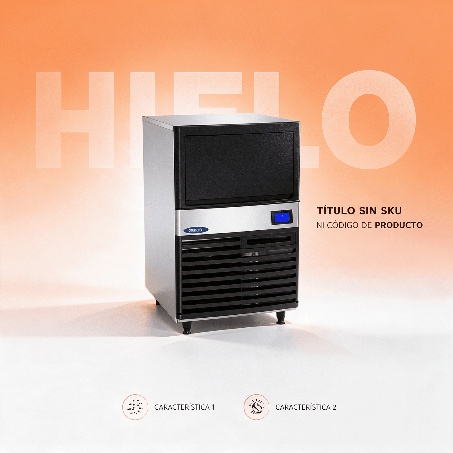 Máquina fabricadora de hielo 60 kg Joserrago M-LB120A acero inoxidable