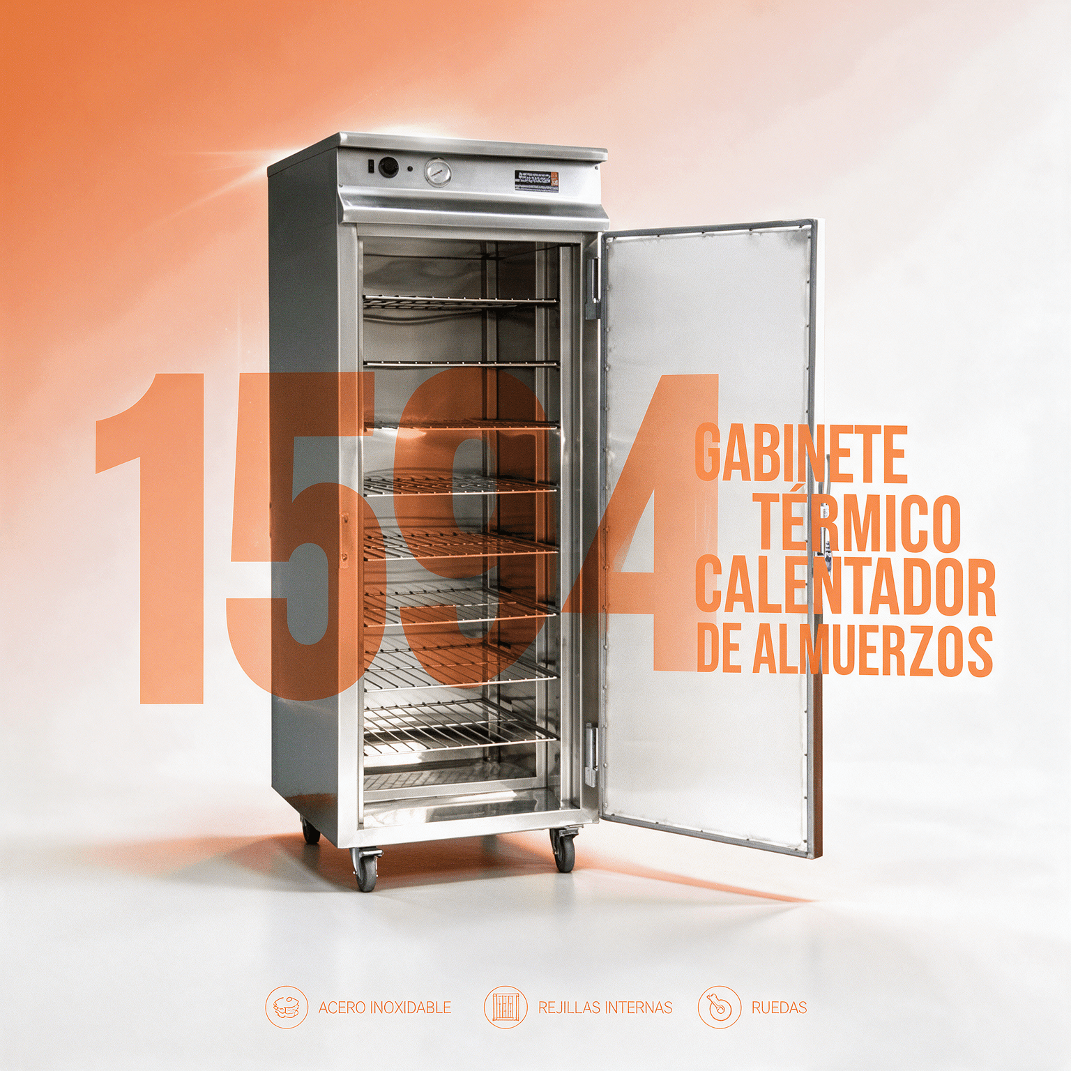 Gabinete térmico / Calentador de almuerzos M-1594
