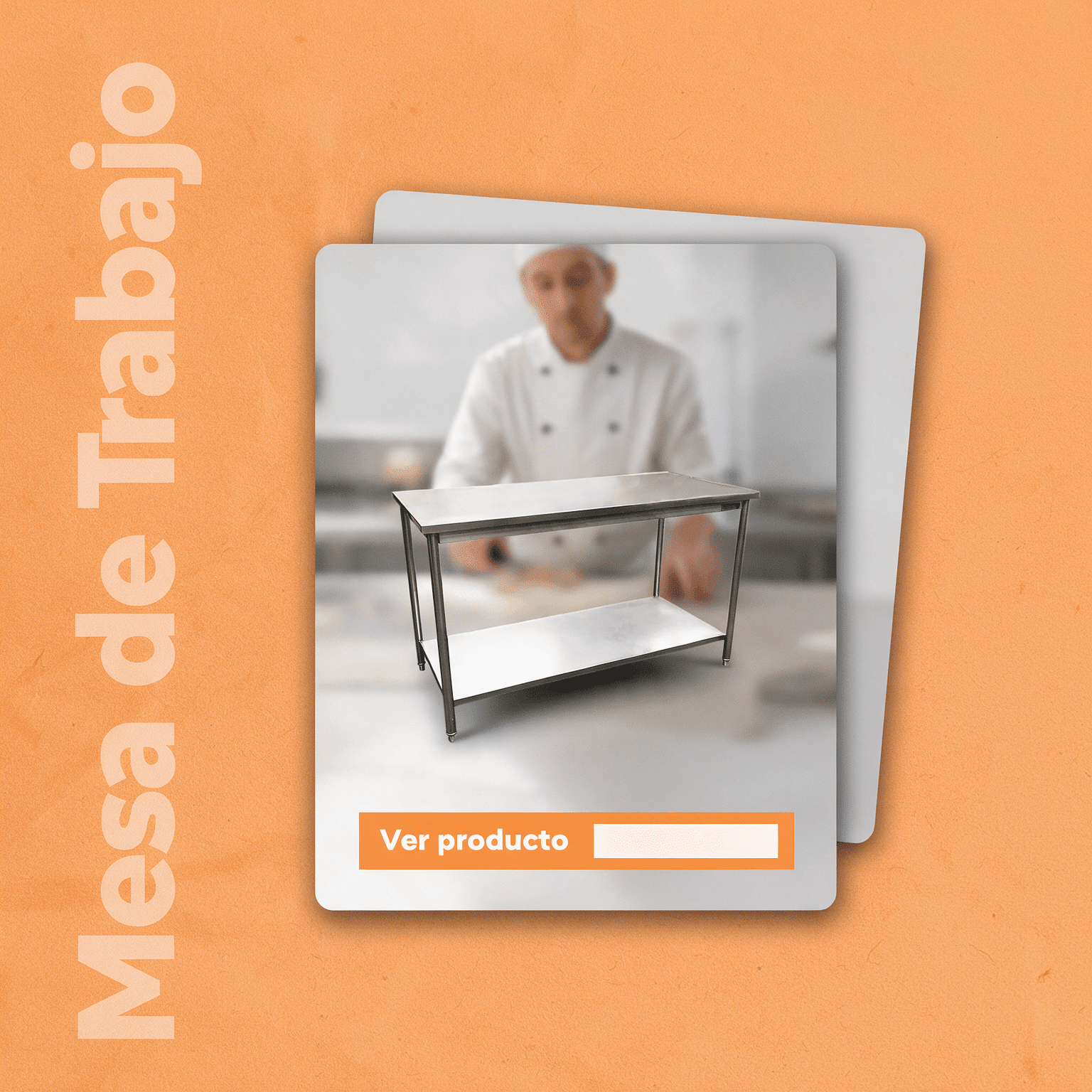Mesa de trabajo 150 cm sin salpicadero Joserrago M-700L acero inoxidable - Imagen 2