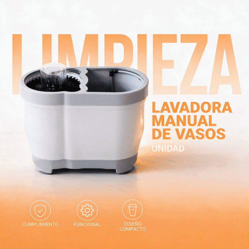 Lavadora manual de vasos M-XD600