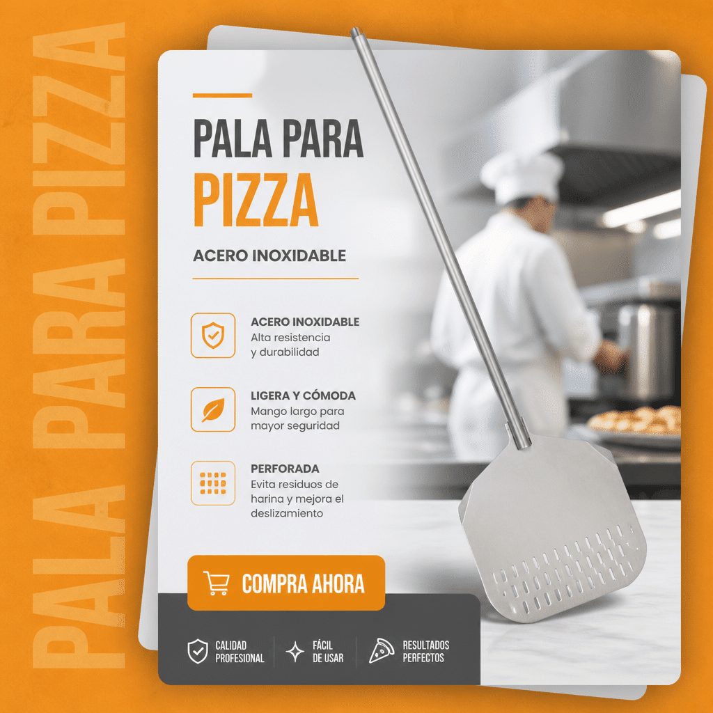 Pala para Pizza Acero Inox M-2904 Industrial - Imagen 2