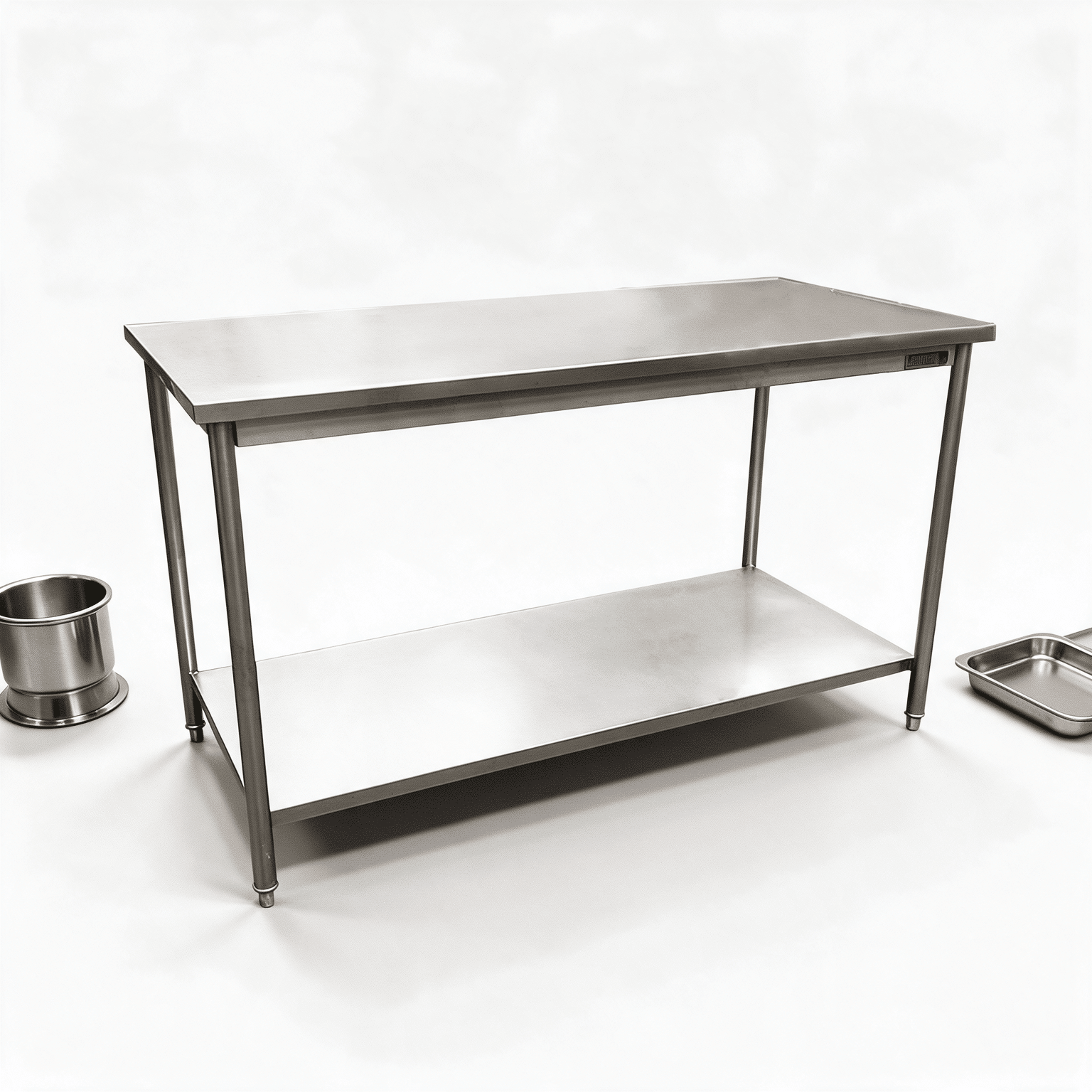 Mesa de trabajo 150 cm sin salpicadero Joserrago M-700L acero inoxidable - Imagen 4