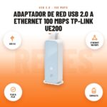 Adaptador de Red USB 2.0 a Ethernet 100 Mbps TP-Link UE200: imagen promocional con usb 2.0, ethernet 100 mbps, plug & play, compacto