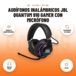 Audífonos Inalámbricos JBL Quantum 910 Gamer con Micrófono: imagen promocional con sonido 3d quantumsphere, seguimiento de cabeza, drivers 50 mm, hi-res