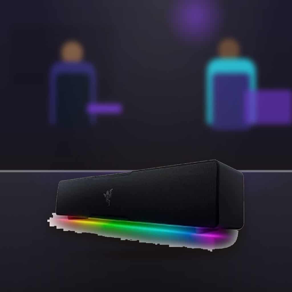 Barra de Sonido para PC Razer Leviathan V2 X en un set gamer