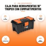 Caja para Herramientas 16" Truper con Compartimentos: imagen promocional con 16 pulgadas, comparti- mentos, polipropileno, manija ergonómica