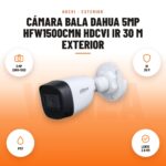 Cámara Bala Dahua 5MP HFW1500CMN HDCVI IR 30 m Exterior: imagen promocional con 5 mp 2560×1920, ir 30 m, ip67, lente 2.8 mm
