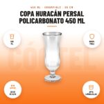 Copa Huracán Persal Policarbonato 450 ml: imagen promocional con 450 ml, irrom- pible, 20 cm de alto, apta lavavajillas
