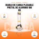 Diablo de Carga Plegable Pretul de Aluminio 100 kg: imagen promocional con carga 100 kg, aluminio, plegable, mango telescópico