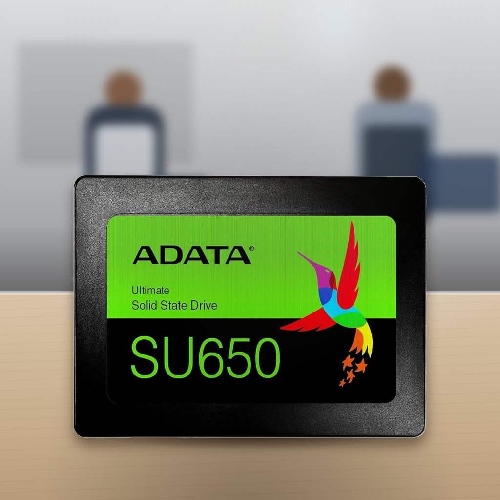 Disco Duro SSD 120GB ADATA SU650 SATA 2.5 Pulgadas 3D NAND en una oficina