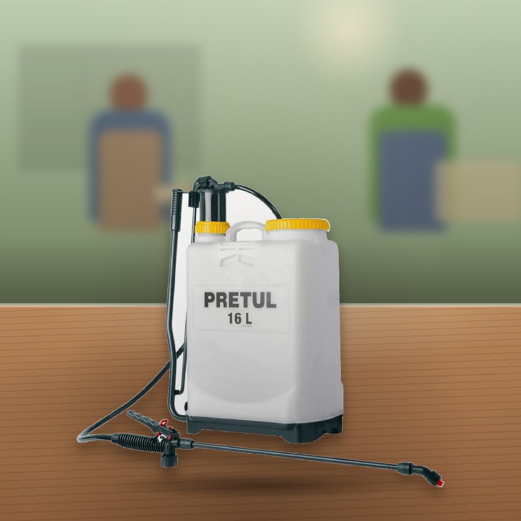 Fumigador Mochila Pretul FUM-16P 16 Litros Manual en la finca