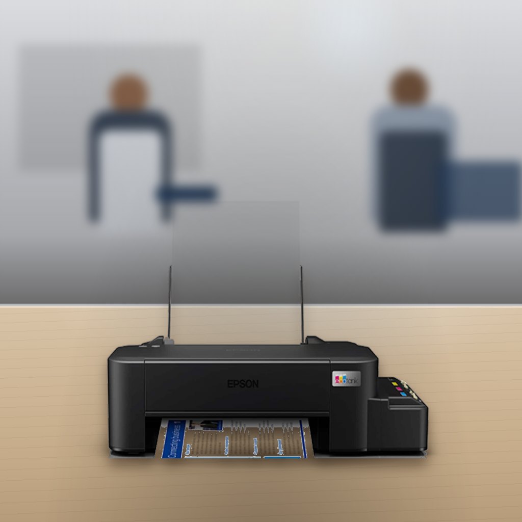 Impresora Epson L121 Tanque de Tinta EcoTank USB Negra en una oficina
