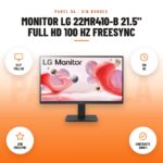 Monitor LG 22MR410-B 21.5" Full HD 100 Hz FreeSync: imagen promocional con 21.5" full hd, 100 hz, amd freesync, contraste 3000:1