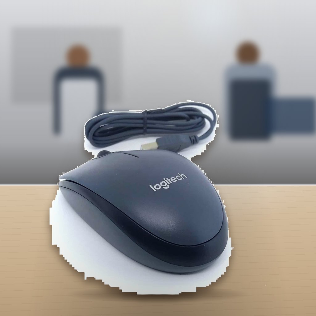 Mouse Alámbrico Logitech M90 USB 1000 DPI Ambidiestro en una oficina