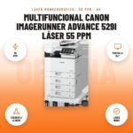 Multifuncional Canon imageRUNNER ADVANCE 529i Láser 55 ppm: imagen promocional con 55 ppm, pantalla 10,1", escaneo a la nube, láser mono