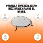 Parrilla Superior Acero Inoxidable Grande El Barril: imagen promocional con acero inoxidable, calor directo, tamaño grande, fácil de limpiar