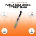 Peinilla Águila Corneta 22" Niquelada 66: imagen promocional con 22 pulgadas, acero kryptonite, tratamiento térmico, águila corneta