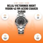 Reloj Victorinox Night Vision 42 mm acero cuarzo 241569: imagen promocional con cuarzo, caja 42 mm, cristal de zafiro, función de luz