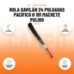 Rula Gavilán 24 Pulgadas Pacífico H 191 Machete Pulido: imagen promocional con 24 pulgadas, acero kryptonite, tratamiento térmico, gavilán pacífico