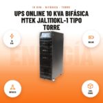 UPS online 10 kVA bifásica Mtek JAL1110KL-1 tipo torre: imagen promocional con 10 kva, online, bifásica, tipo torre