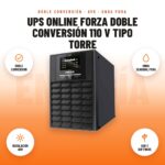 UPS Online Forza Doble Conversión 110 V Tipo Torre: imagen promocional con doble conversión, onda senoidal pura, regulación avr, usb y software